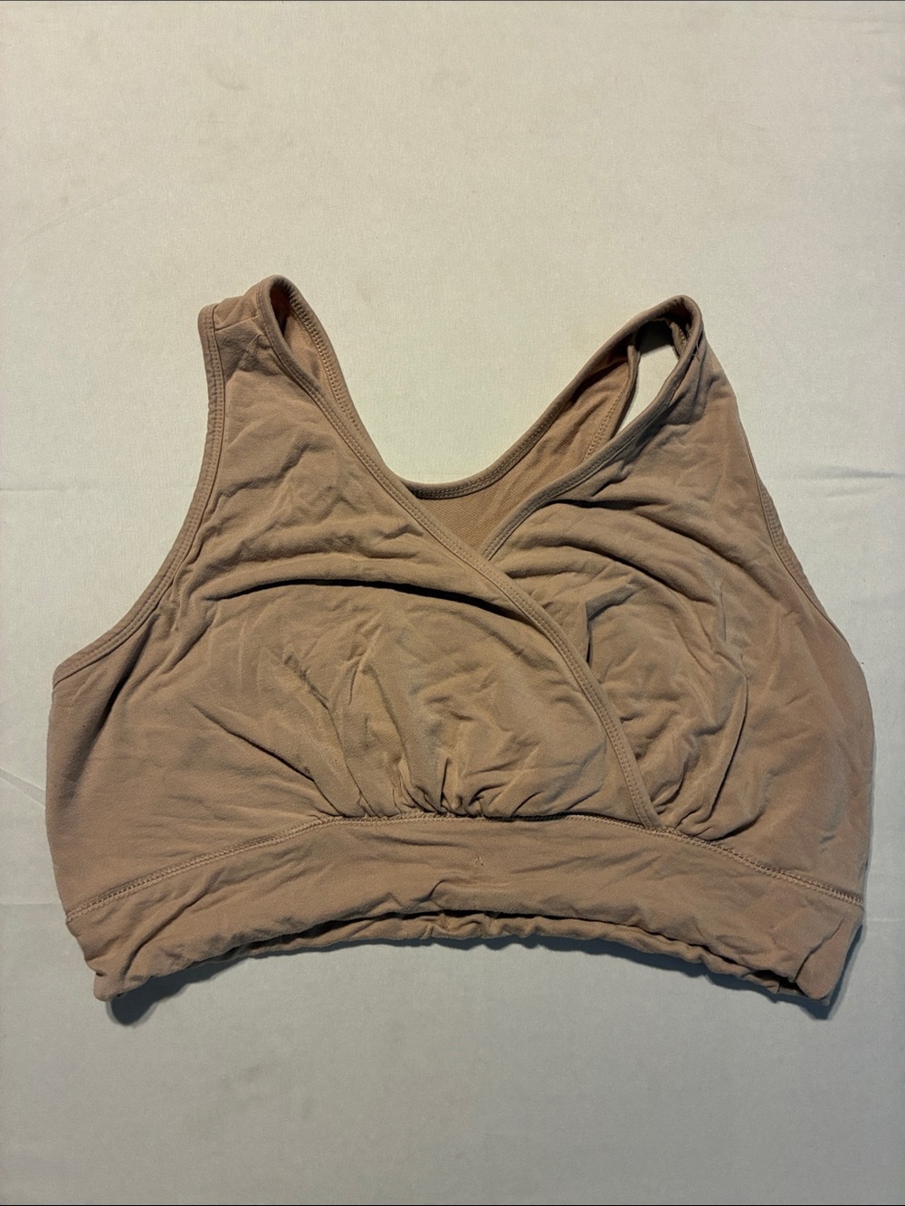 Kindred Bravely Taupe Nursing Bralette with Crossover Front